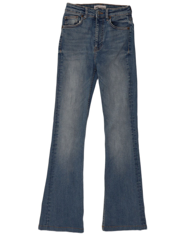 Zara Vaqueros Acampanados Mujer EU 34 2XS W24 L30 Azul