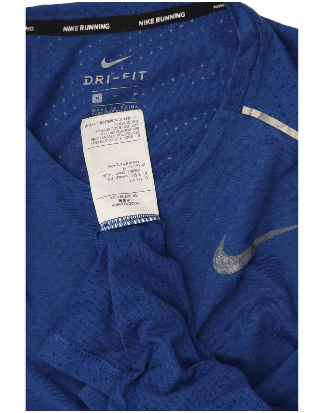 Camiseta NIKE Hombre Dri Fit Top Poliéster Azul Medio