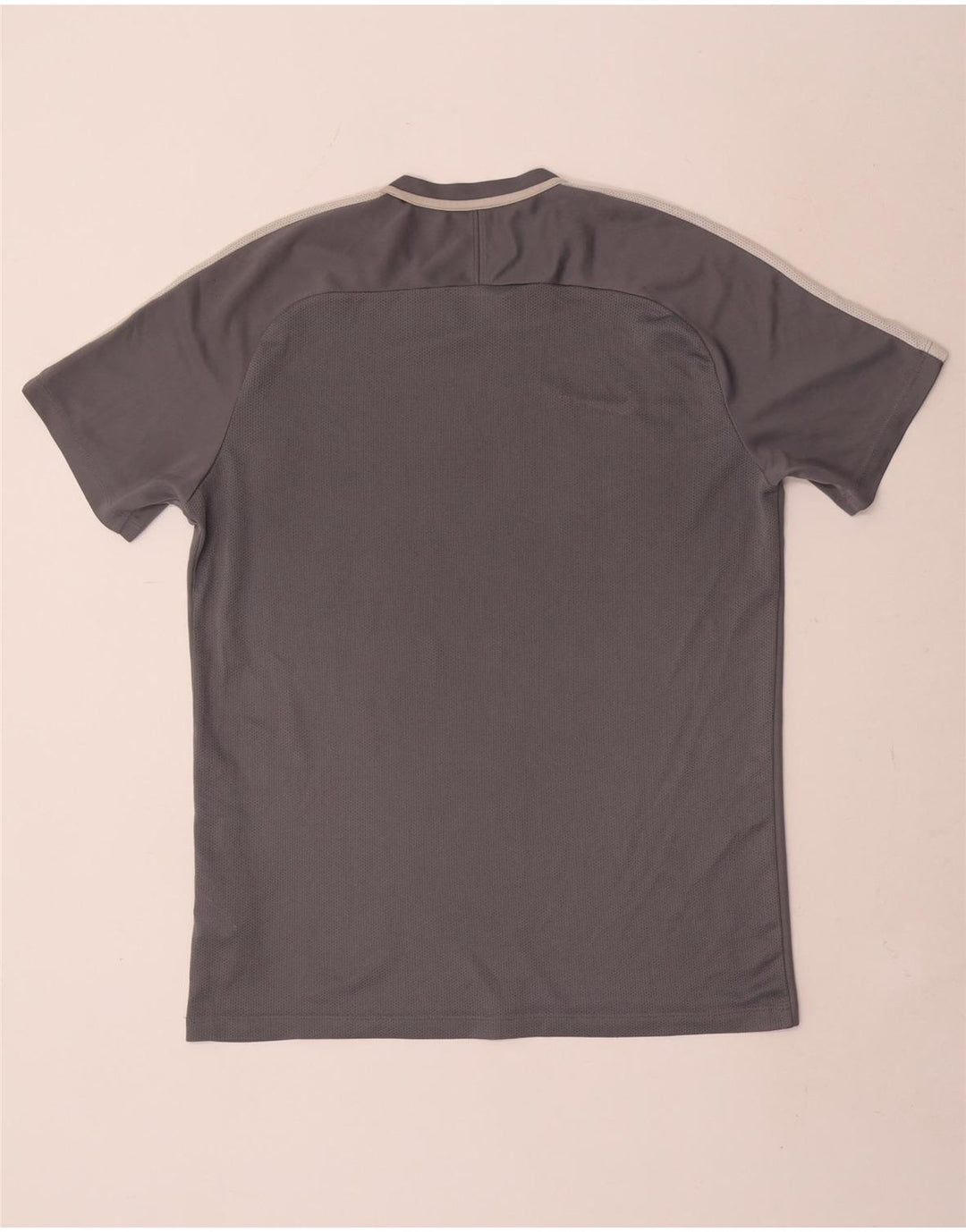 Camiseta Nike Dri Fit para hombre Top grande gris color block Poliéster