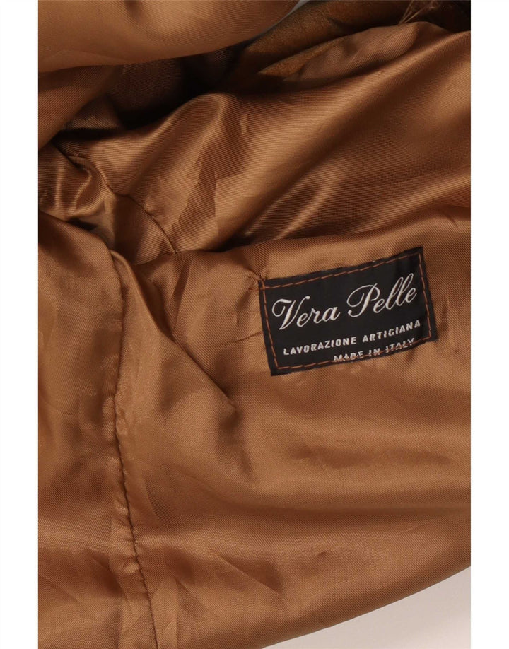 Chaqueta de ante vintage para mujer IT 48 XL Cuero beige