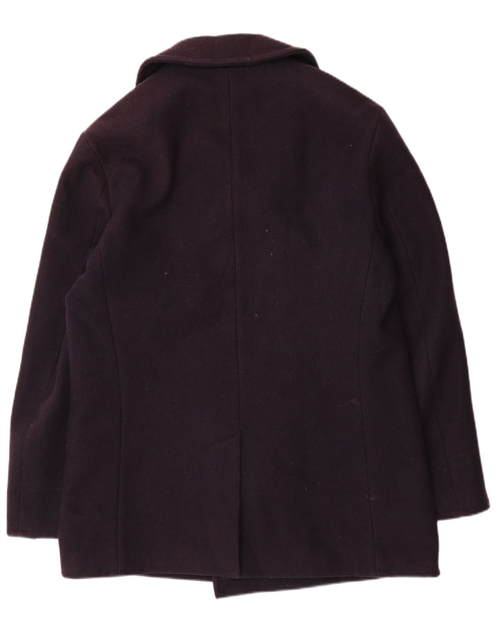 Benetton Chaquetón Hombre IT 48 Medio Lana Azul Marino