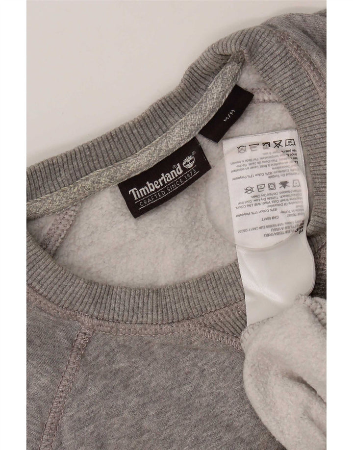 Timberland Hombre Sudadera Jumper Algodón Gris Medio