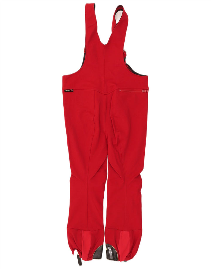 Pantalones de esquí con peto para mujer Ellesse UK 44 Medium Red