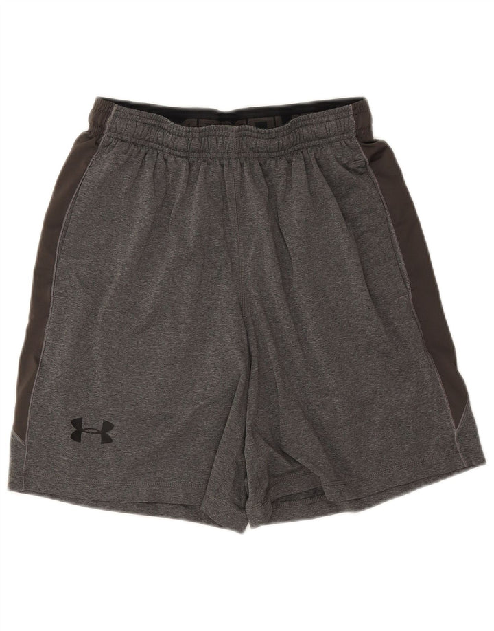 Under Armour Hombre Pantalones cortos deportivos color block en gris medio