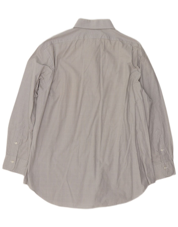 POLO RALPH LAUREN Camisa Hombre Talla 17 XL Algodón Cuadros Gris