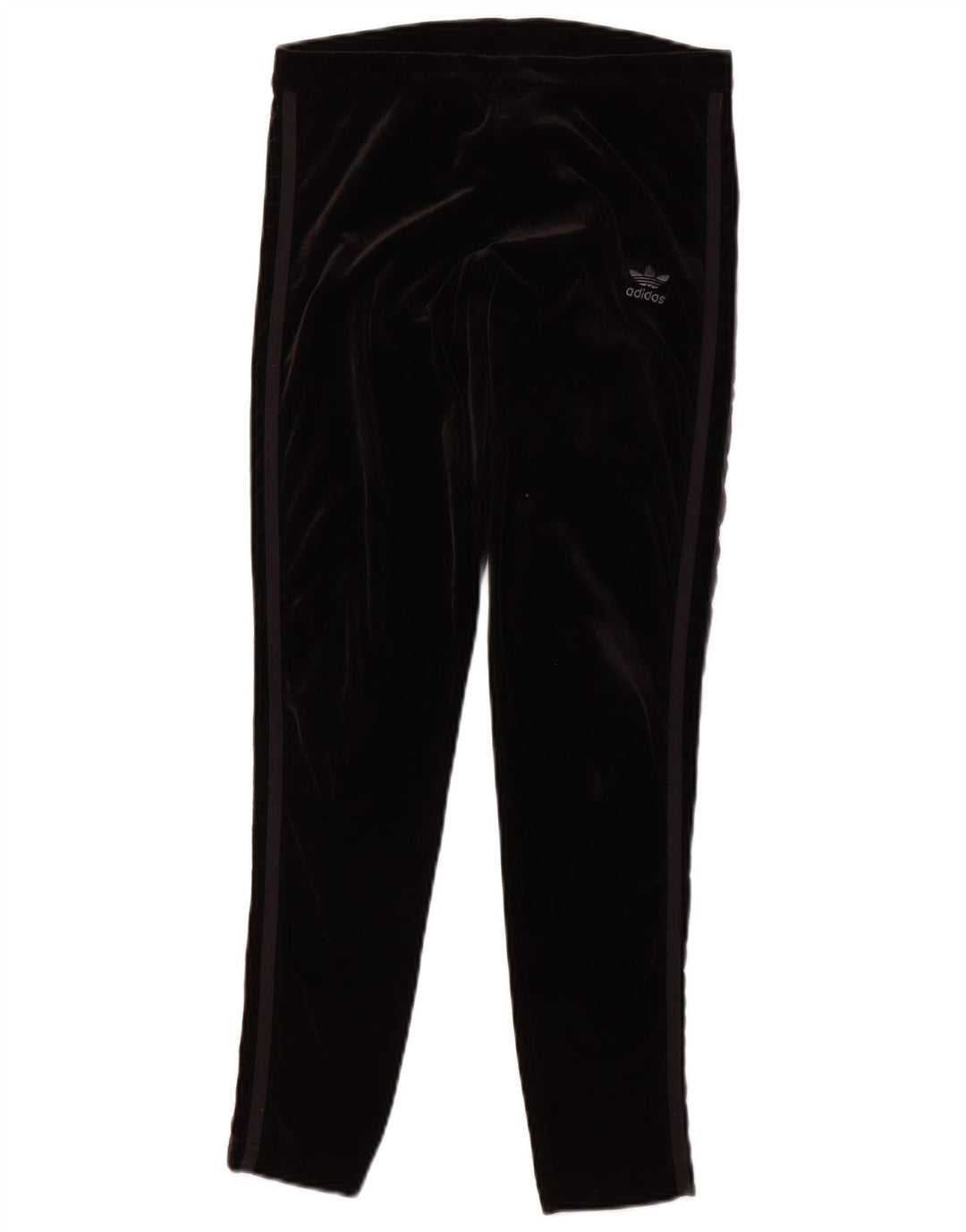 ADIDAS Leggings de terciopelo para mujer UK 40 Mediano Negro Poliéster