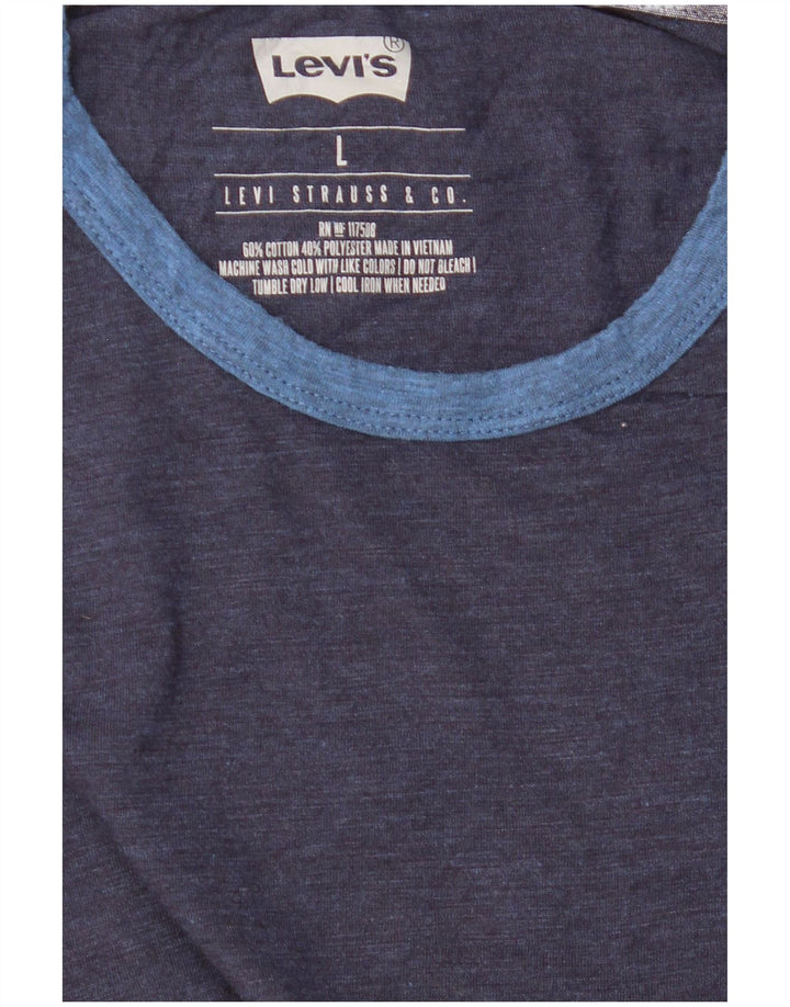 Levi's - Camiseta para hombre, talla grande, azul marino