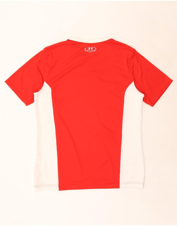 Under Armour Camiseta Heat Gear para hombre Top XL Poliéster color block rojo