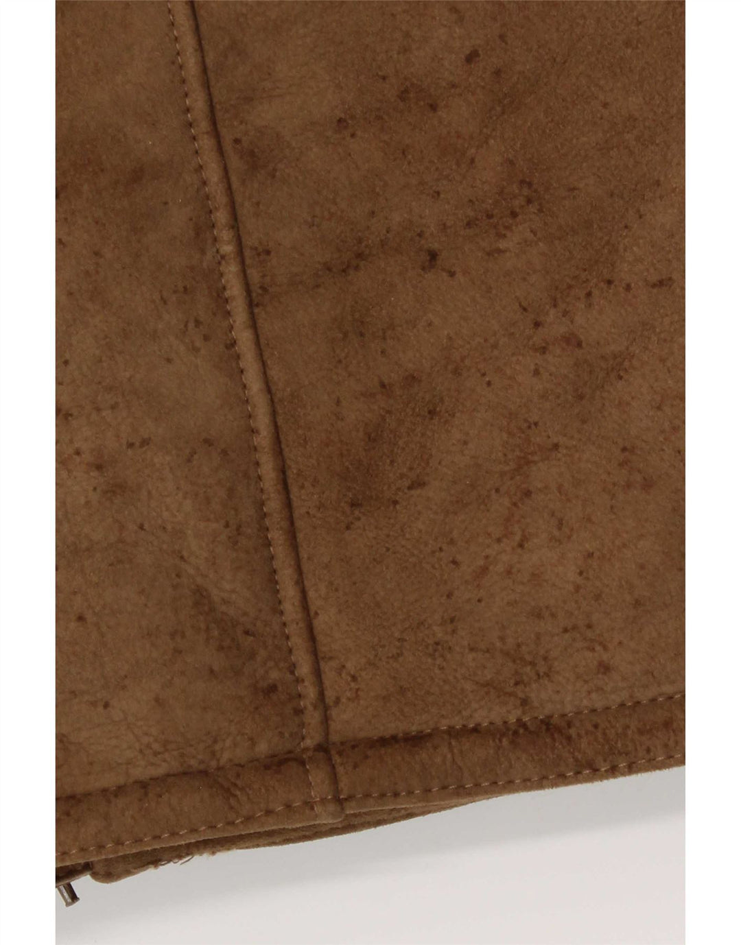 Vintage hombres shearling chaqueta IT 50 marrón grande