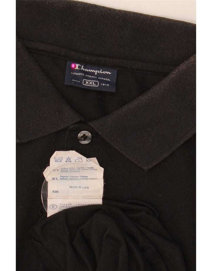 Champion Polo Hombre 2XL Algodón Negro
