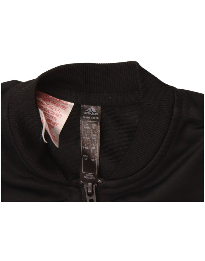 ADIDAS Chaqueta de chándal Primegreen para niña 9-10 años Negro Poliéster