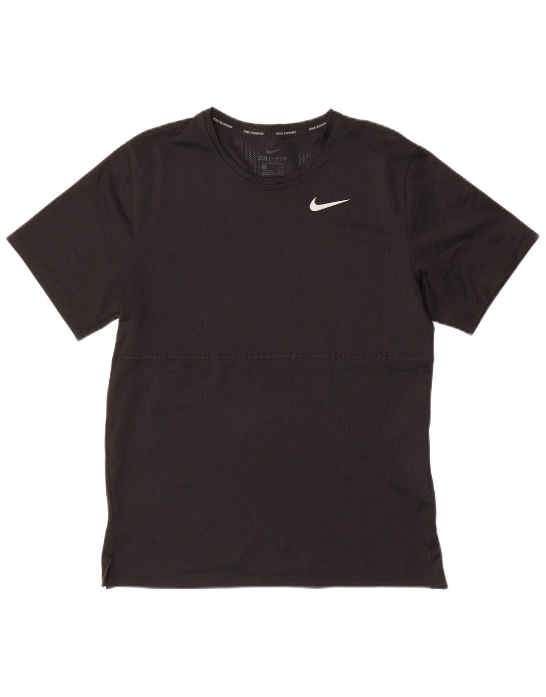 NIKE Camiseta Dri Fit para Hombre Top Pequeño Poliéster Negro