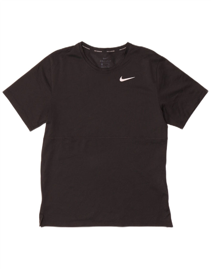 NIKE Camiseta Dri Fit para Hombre Top Pequeño Poliéster Negro