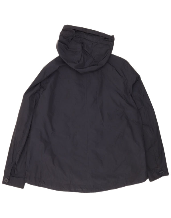 Massimo Dutti Chaqueta Bomber Extragrande con Capucha para Mujer UK 44 Medium Azul Marino