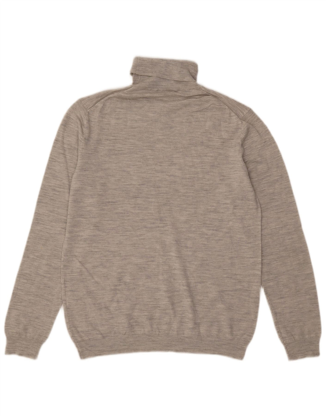 Jersey Reiss para hombre con cuello vuelto y lana moteada gris grande