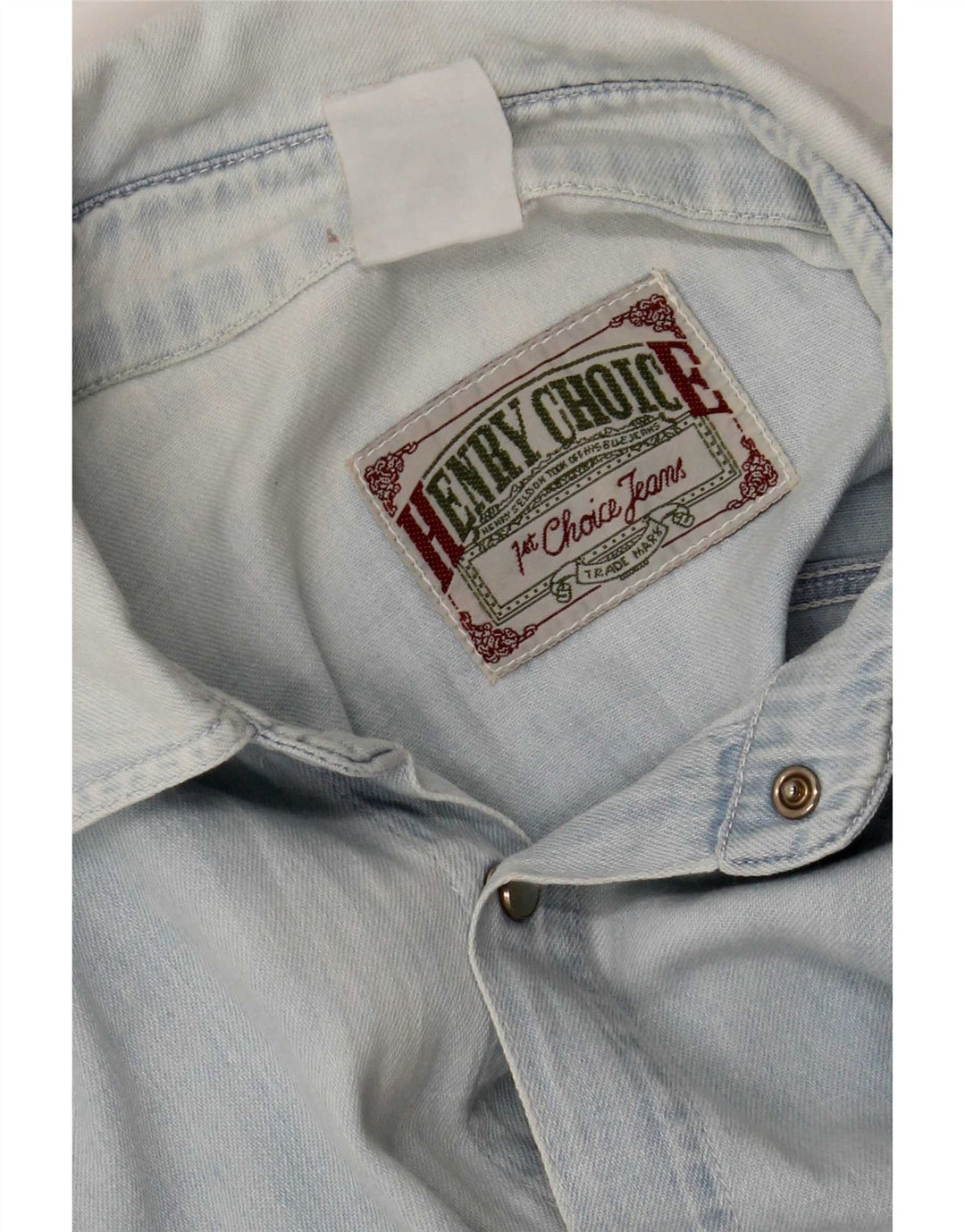 Camisa Vaquera Vintage Hombre XL Azul