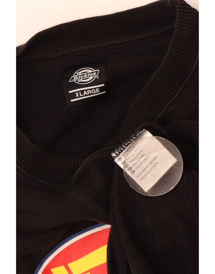 Dickies Hombre Sudadera Gráfica Jumper XL Algodón Negro