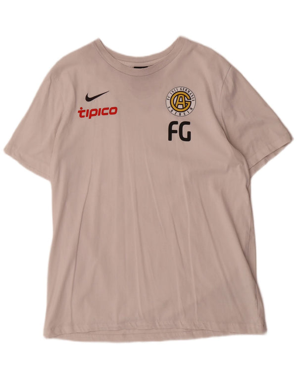 Nike Dri Fit Graphic Camiseta para hombre, talla grande, algodón blanco