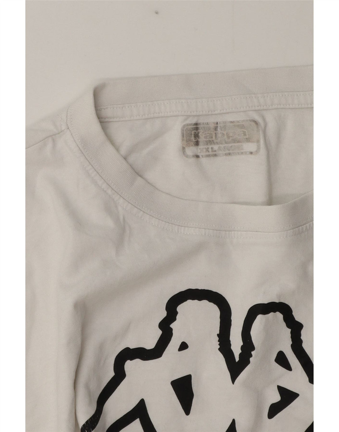Kappa Camiseta gráfica para hombre Top 2XL Blanco