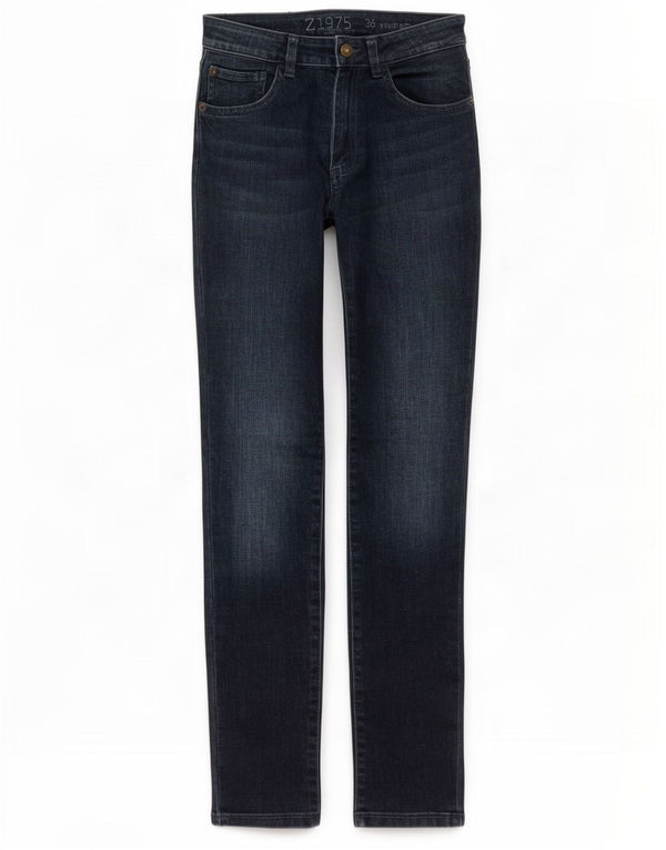 Zara Vaqueros Super Slim Mujer EU 36 XS W26 L31 Azul Marino