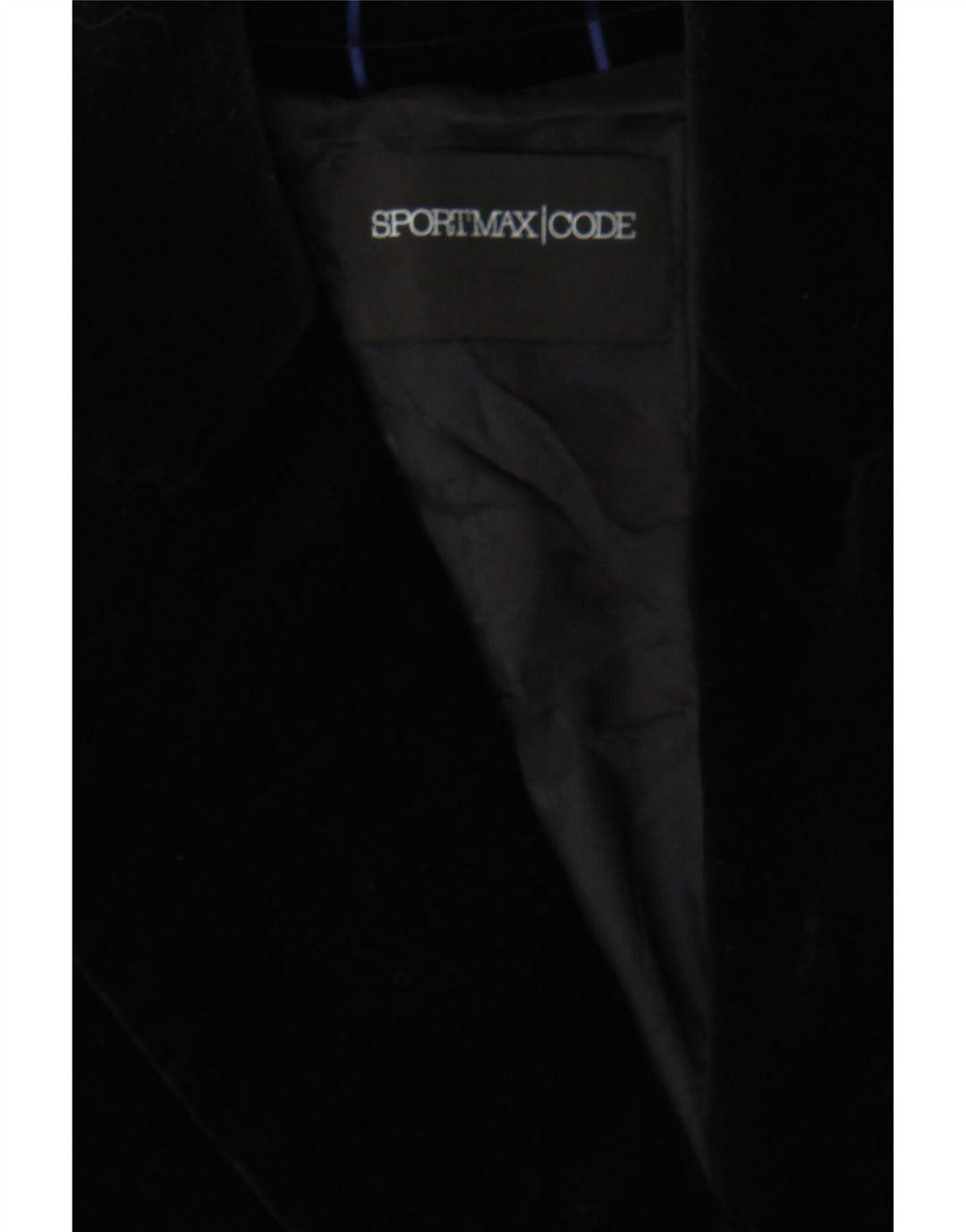 SPORTMAX Womens Crop Double Breasted Blazer Jacket UK 6 XS  Navy Blue Vintage Sportmax and Second-Hand Sportmax from Messina Hembry 