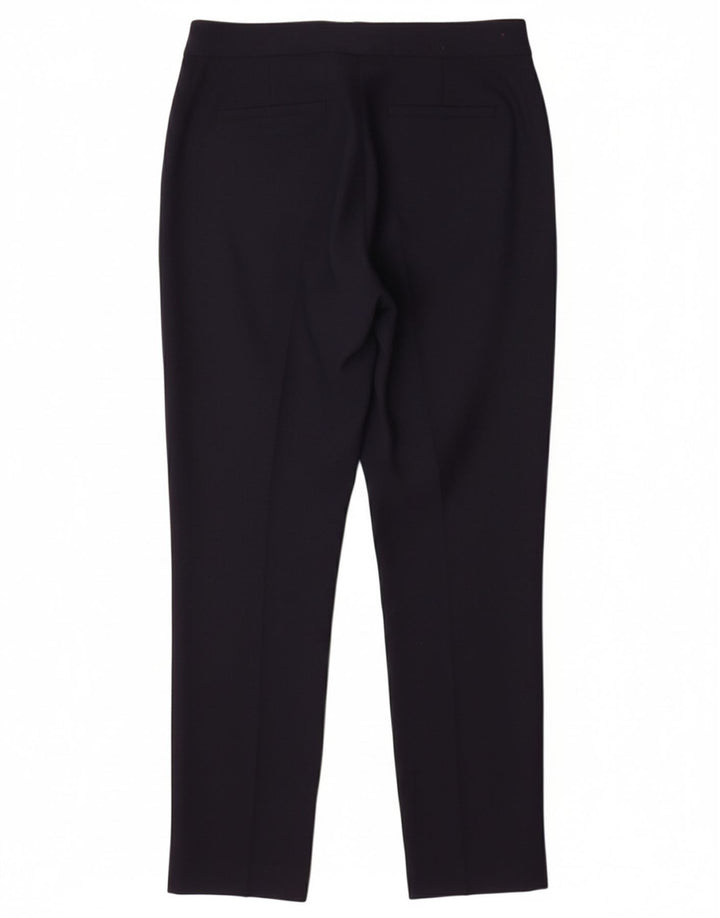 HOBBS Pantalón chino ajustado para mujer Medium W28 L28 Lana azul marino