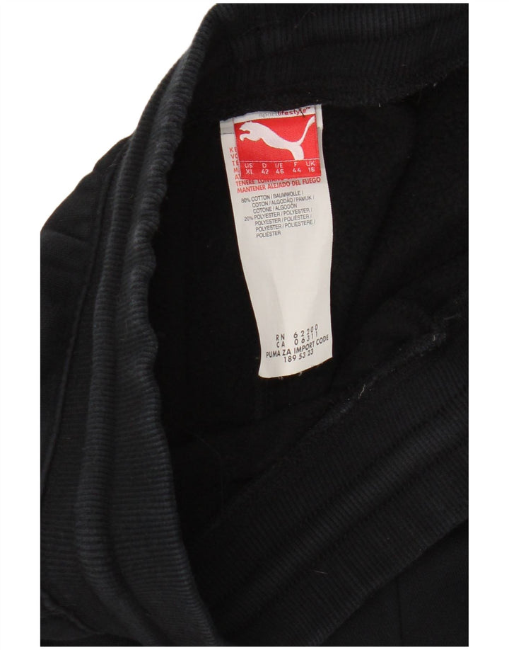 PUMA Pantalones de chándal para mujer UK 46 Large Black Cotton