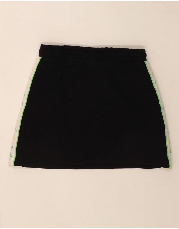 Falda Gráfica Kappa Mujer UK 44 Mediana Algodón Color Block Negro