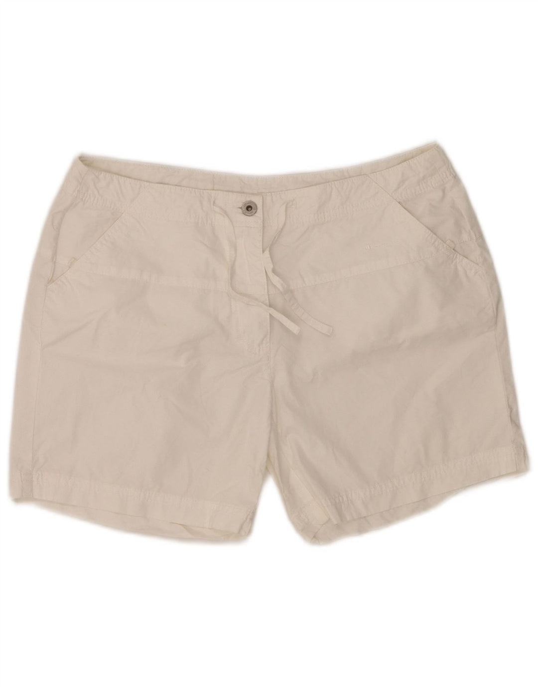 Champion Pantalones Cortos Casuales Para Mujer Grande W32 Algodón Blanco