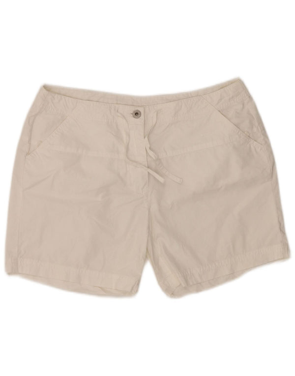 Champion Pantalones Cortos Casuales Para Mujer Grande W32 Algodón Blanco