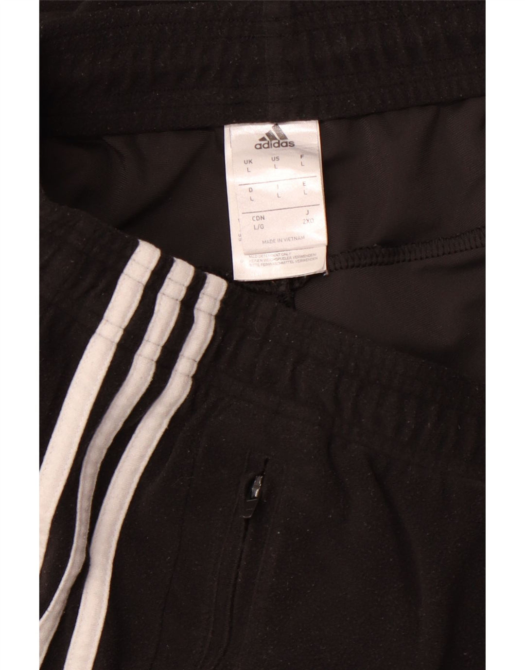 ADIDAS Hombre Chándal Pantalones Joggers Grande Negro Poliéster