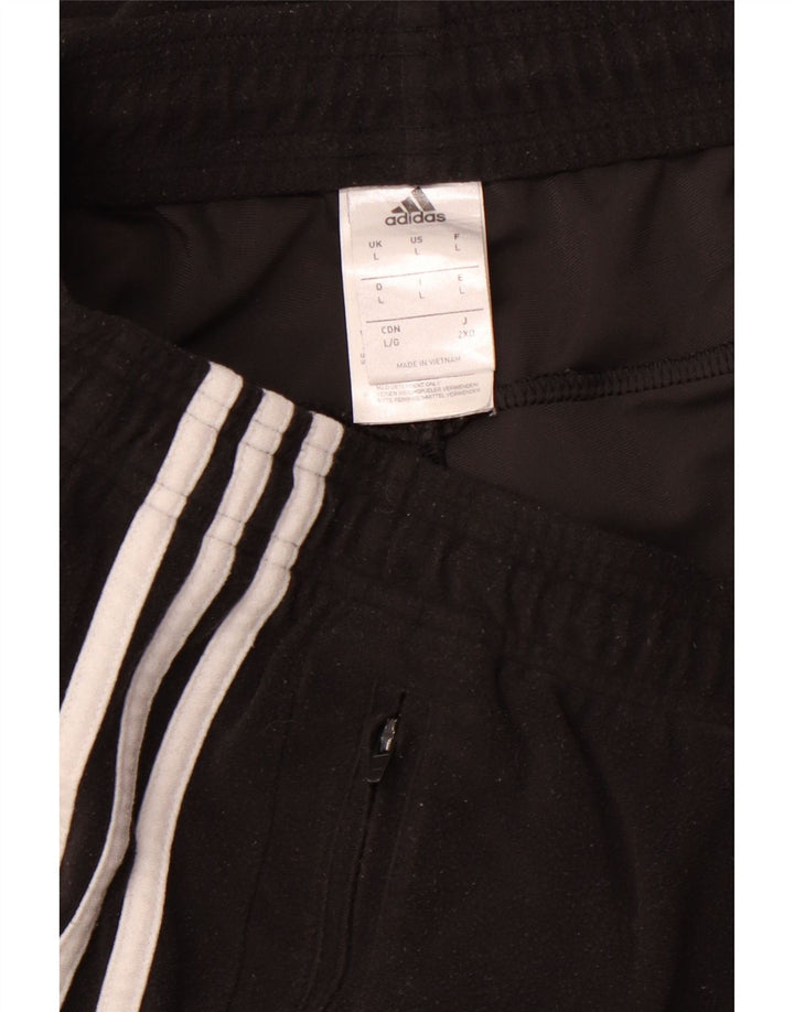 ADIDAS Hombre Chándal Pantalones Joggers Grande Negro Poliéster