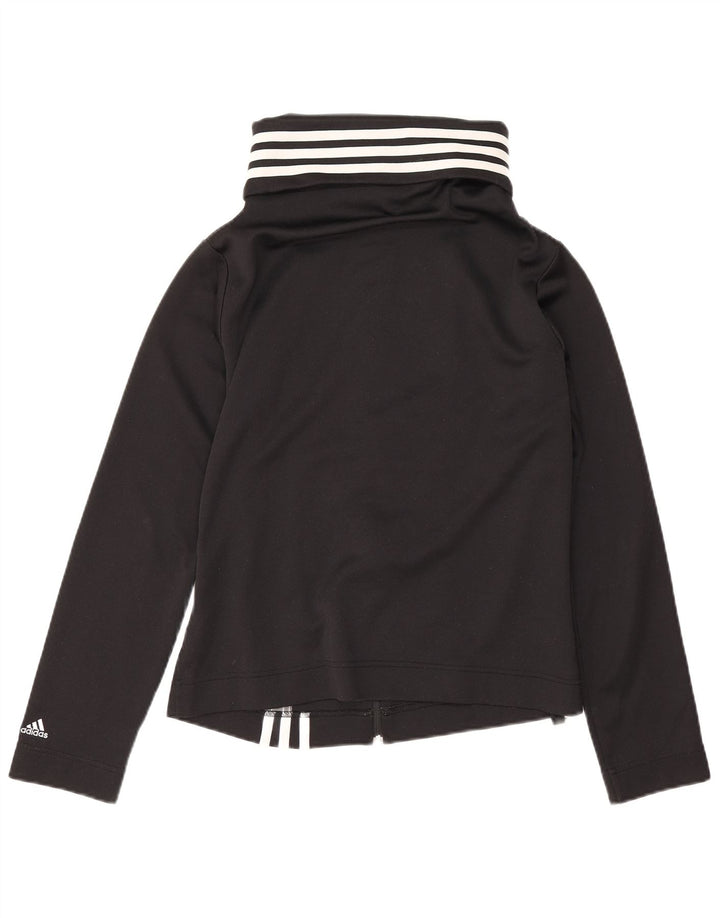 Adidas - Chaqueta de chándal para mujer, talla 40, talla mediana, poliéster negro