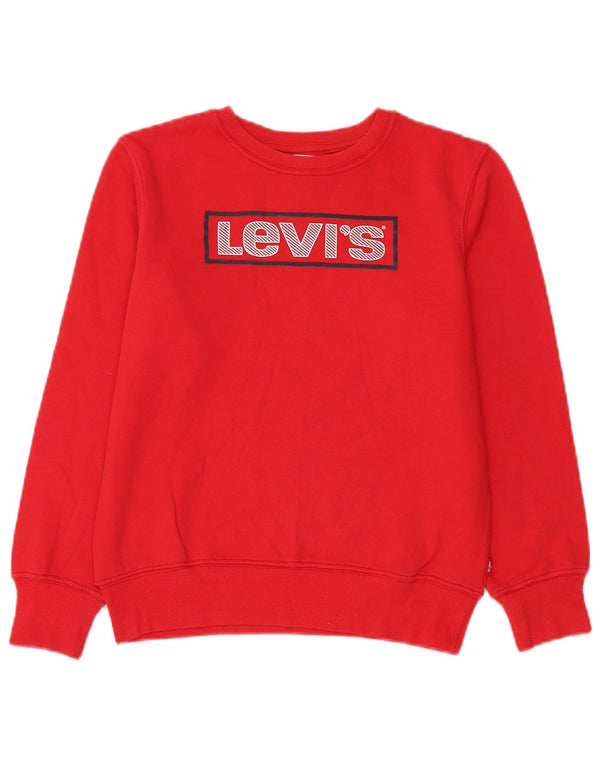 Levi's Boys Graphic Sudadera Jumper 15-16 Años Rojo Algodón
