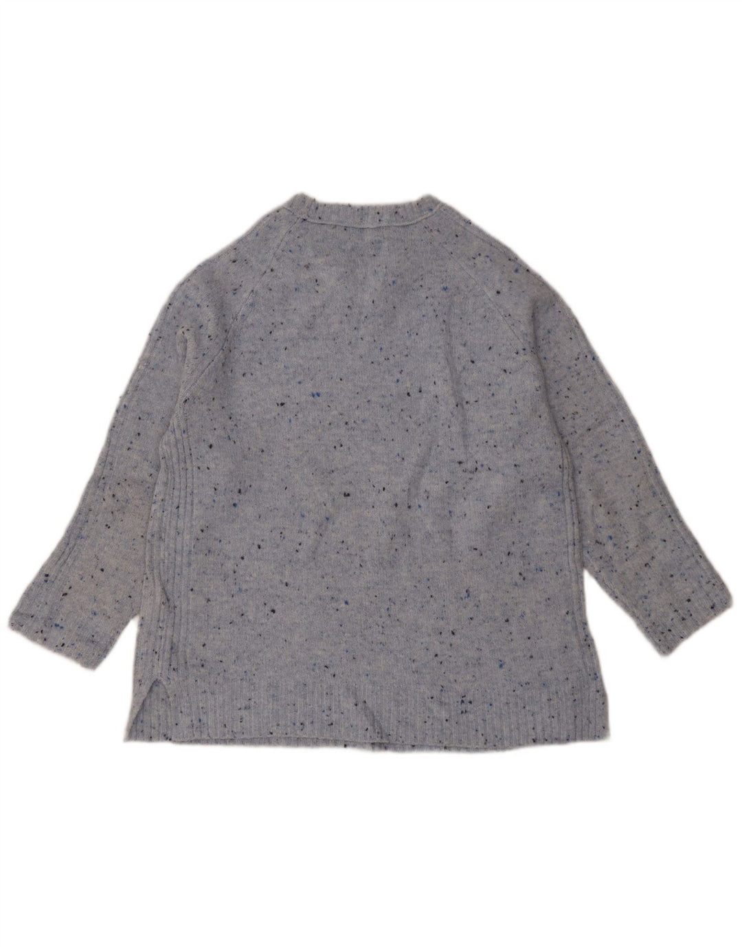 Marks & Spencer Suéter tipo jersey con cuello redondo para mujer UK 40 Medio azul moteado