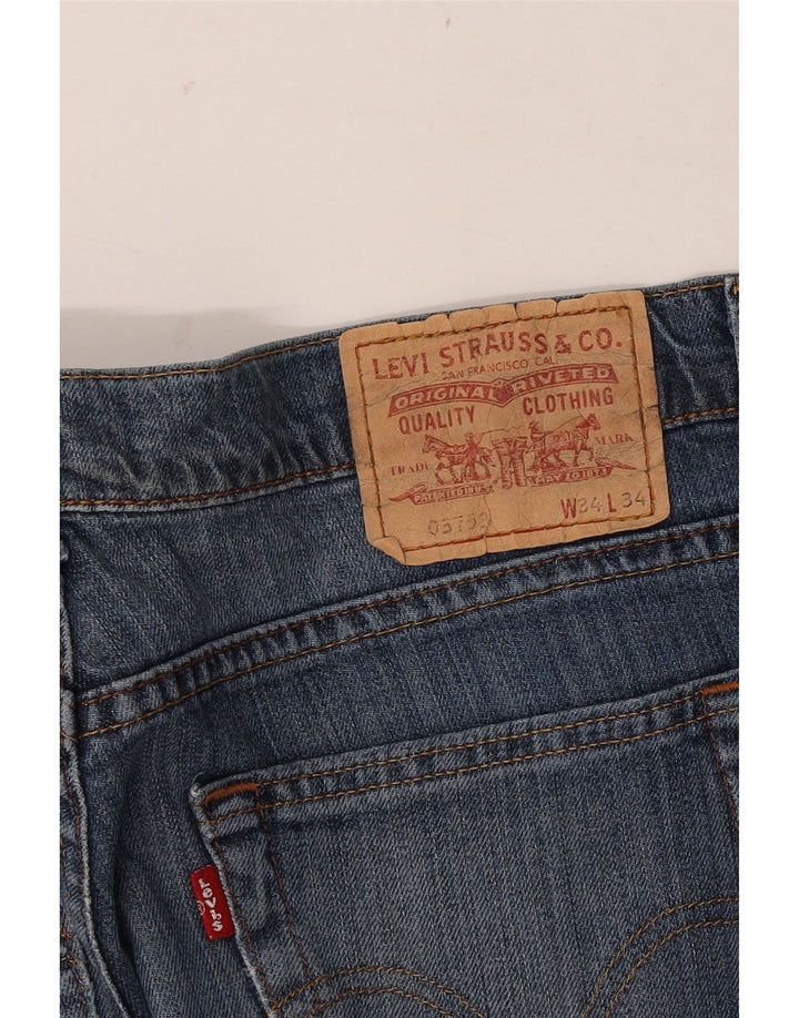 Vaqueros rectos desgastados para hombre Levi's W34 L30 Azul