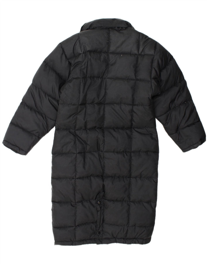 L'EQUIPE Abrigo acolchado con capucha para mujer UK 10 Small Black