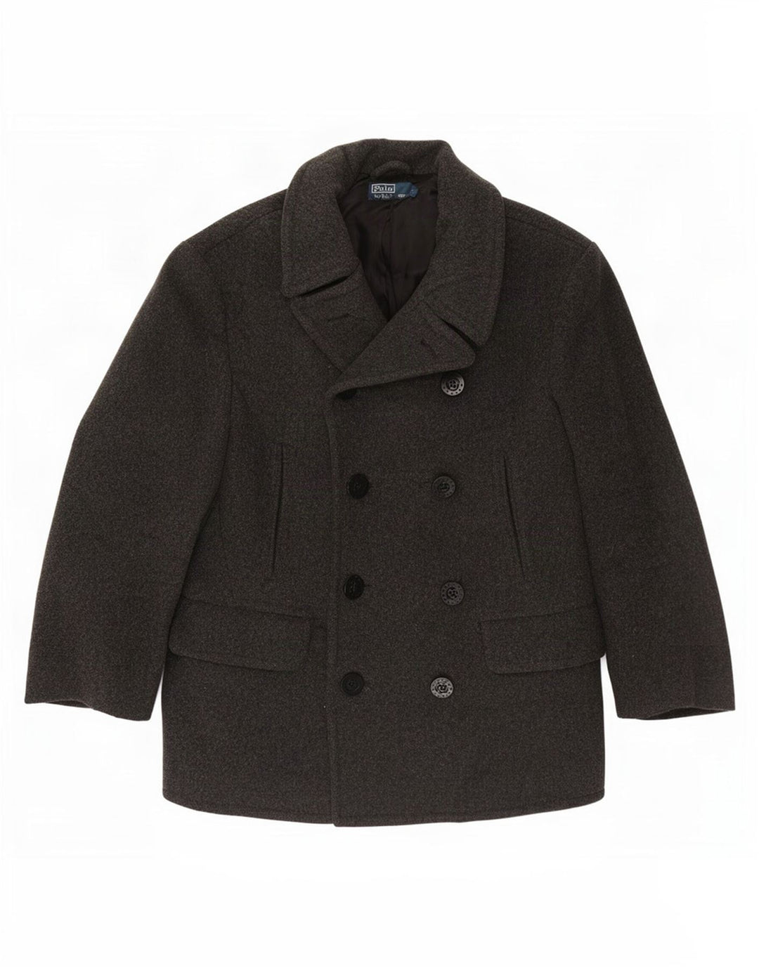 Polo Ralph Lauren - Chaquetón para hombre, talla 40, lana gris grande