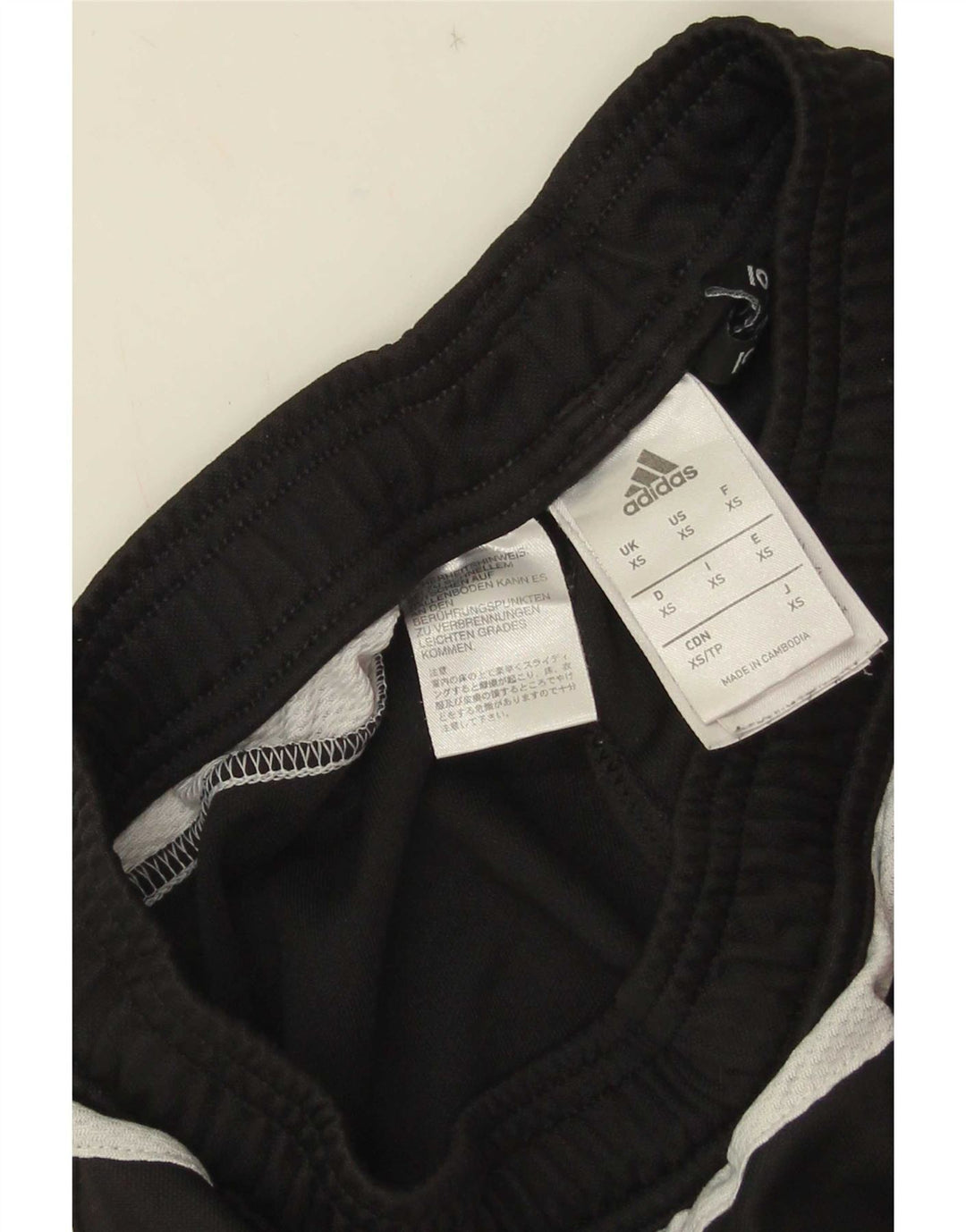 Adidas Hombre Climalite Pantalones De Chándal XS Negro Colorblock Poliéster