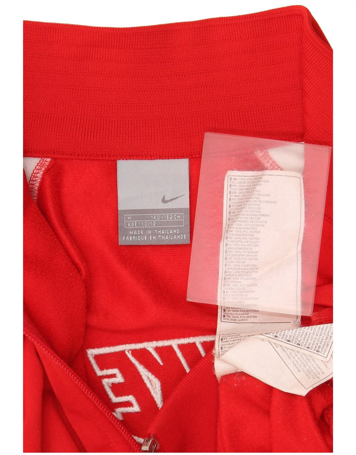 Nike - Chaqueta de chándal gráfica para niños de 10 a 11 años, color rojo mediano