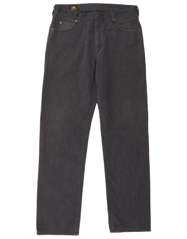Lee Mens Portland Pantalones Casuales Rectos W34 L34 Algodón Azul Marino