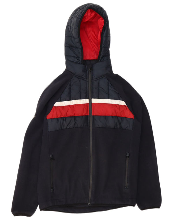 Superdry Chaqueta Bomber Con Capucha Para Hombre UK 38 Medium Azul Marino Colorblock