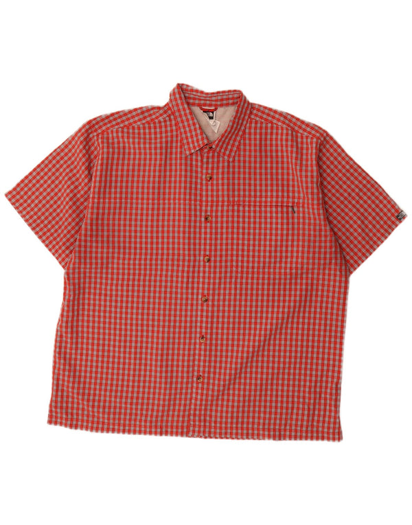 The North Face Camisa Manga Corta Hombre XL Red Check Modal
