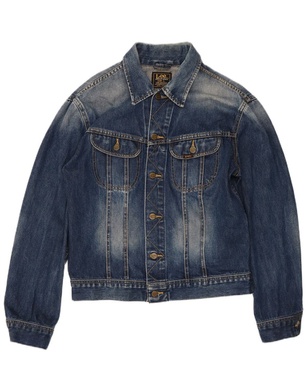 Lee Chaqueta Vaquera para Hombre UK 40 Grande Algodón Azul