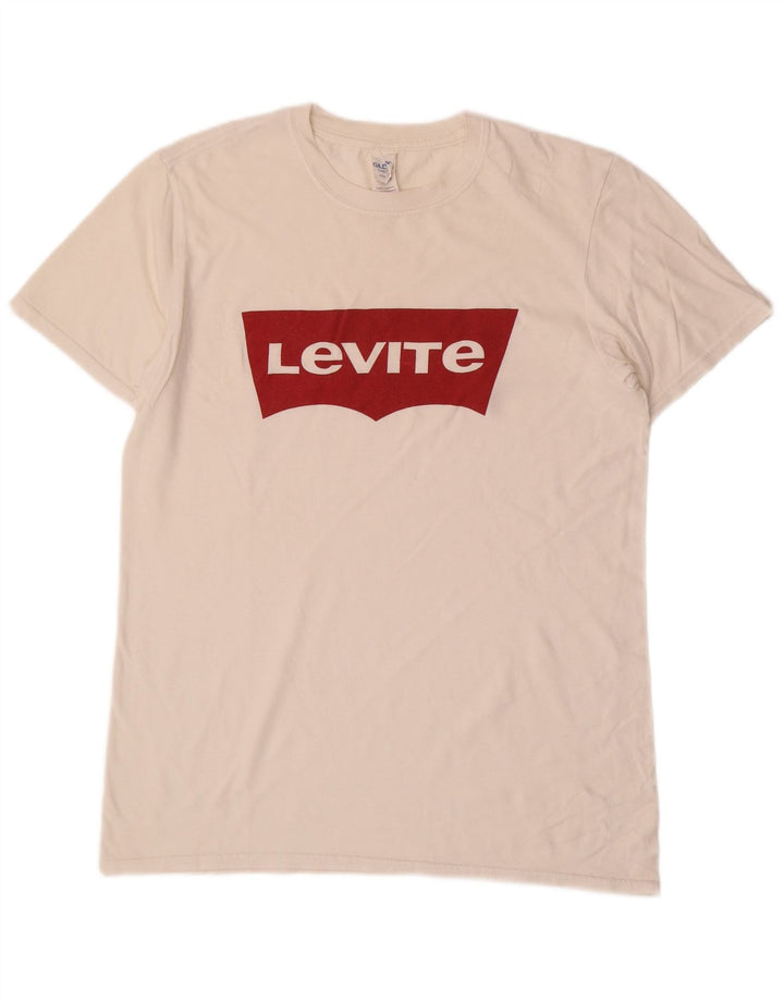 LEVI'S Camiseta gráfica para hombre Top Medium White Cotton