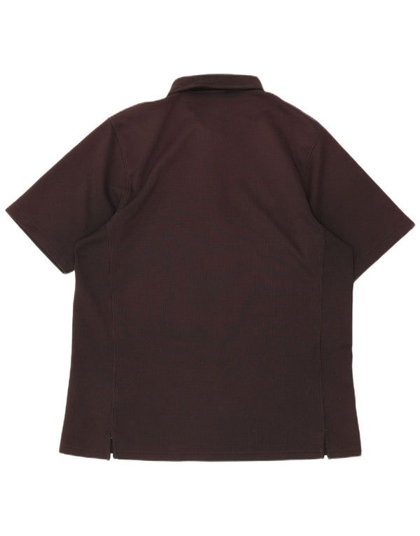 Nike Polo Dri Fit para hombre XL Poliéster negro manchado