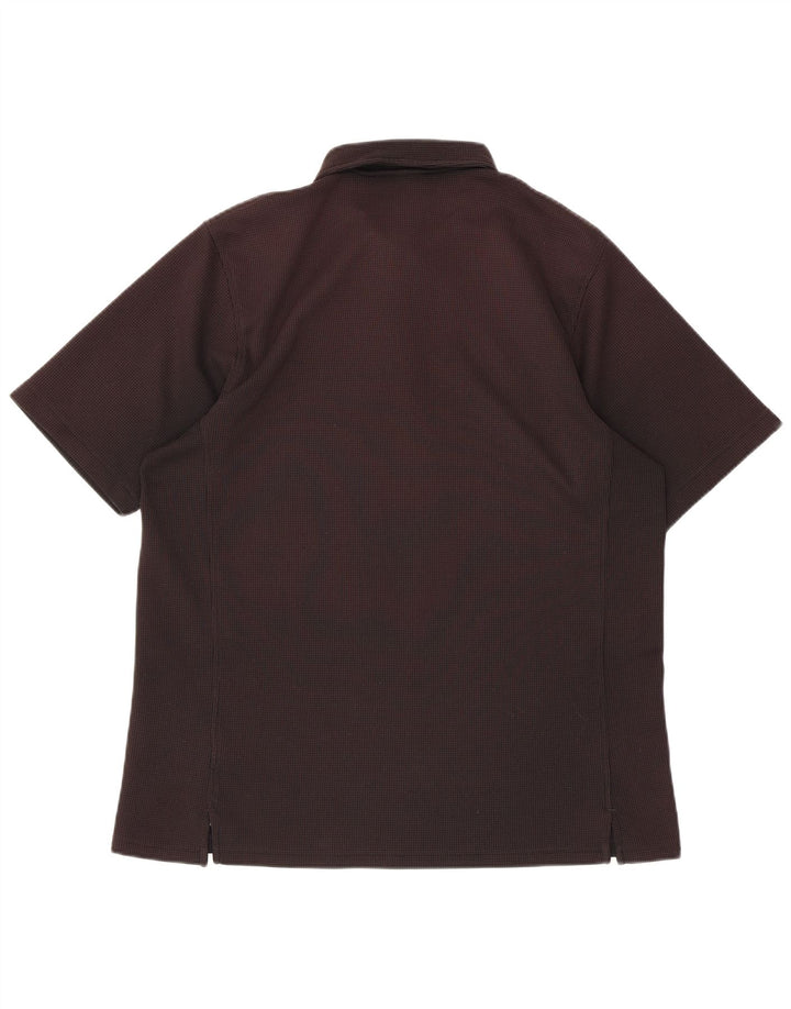 Nike Polo Dri Fit para hombre XL Poliéster negro manchado