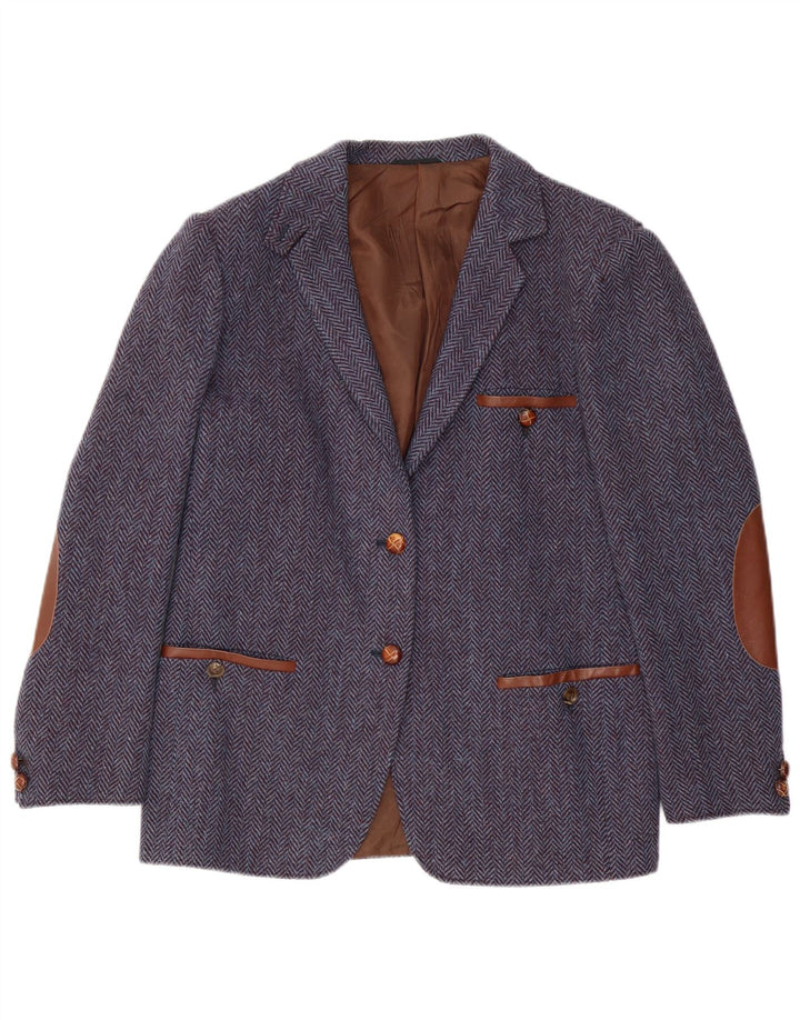 Sportmax Chaqueta tipo blazer para mujer Country Wear IT 44 Azul marino mediano