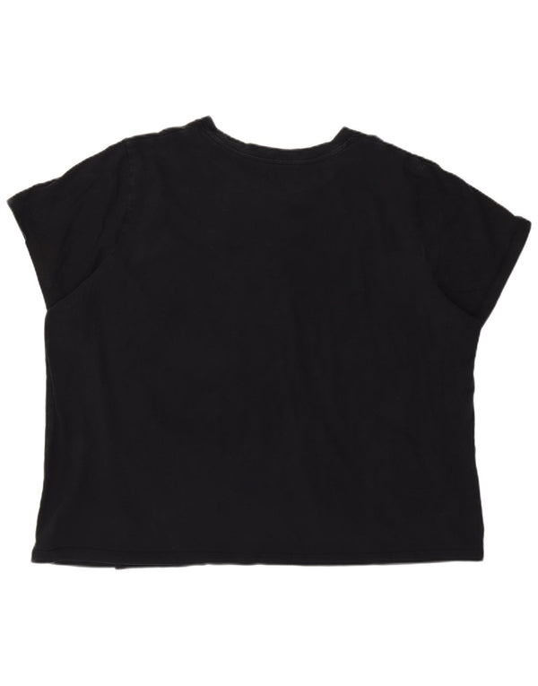 Levi's Camiseta para Mujer Top UK 20 2XL Algodón Negro