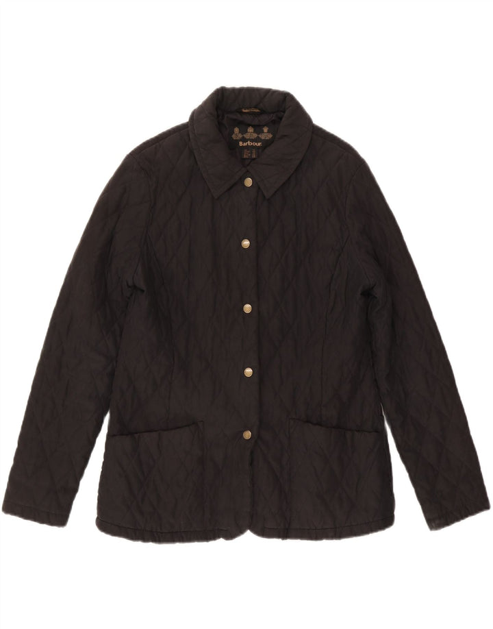 BARBOUR Chaqueta acolchada para mujer Reino Unido 44 Grande Negro